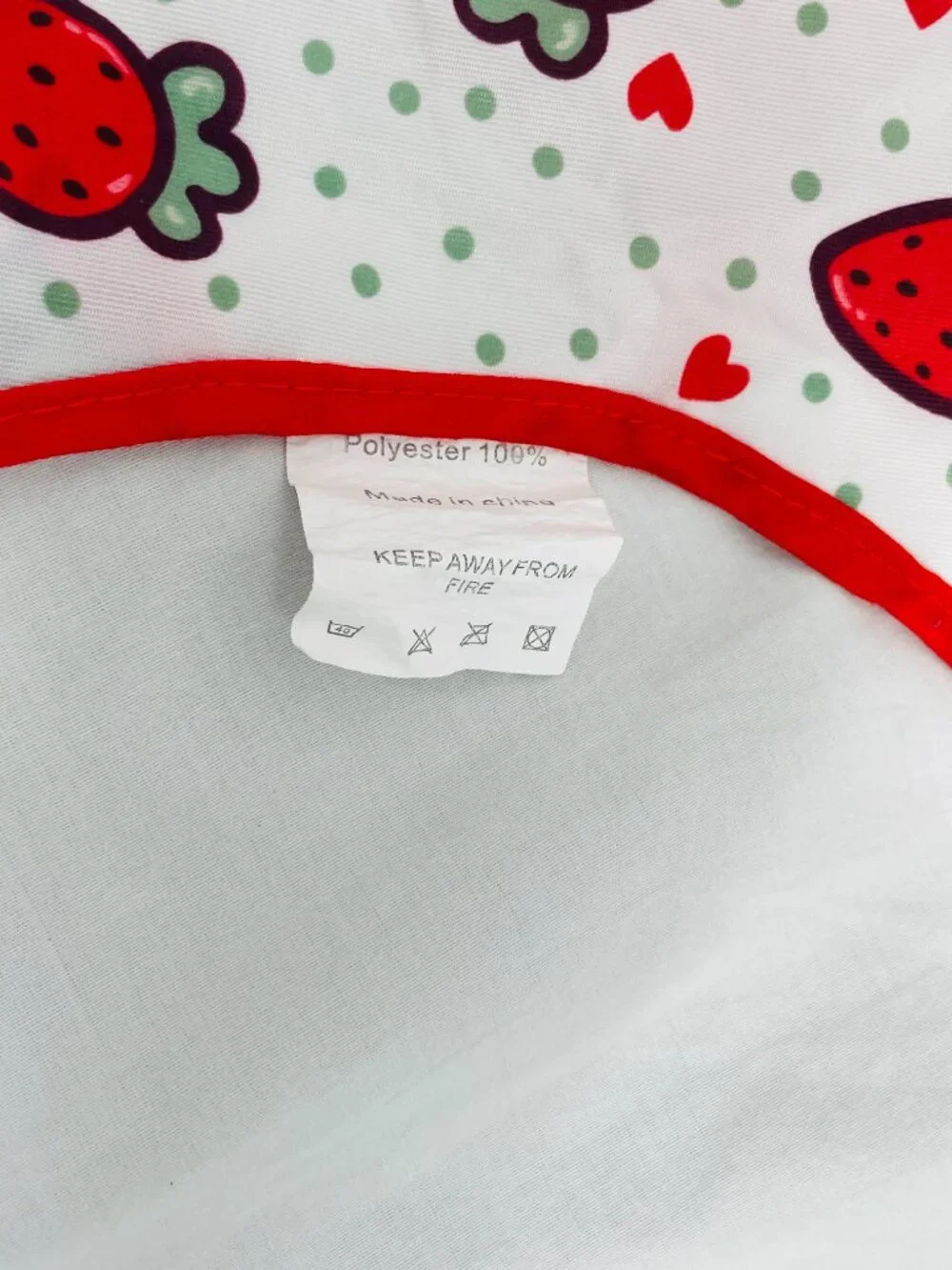 Baby to Toddler Strawberry Bib or Cutting Hair Cape